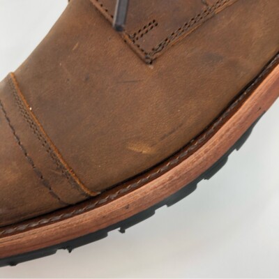 Patina Brown Leather Lace Up Boots | Made in Mexico Patina Brown Leather Lace Up Boots | Made in Mexico | eBay main image 4