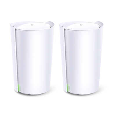 TP-Link Deco X90 Wi-Fi 6 Tri-Band 2-Pack Weiß 2 RJ-45 6 Antennen WPA3