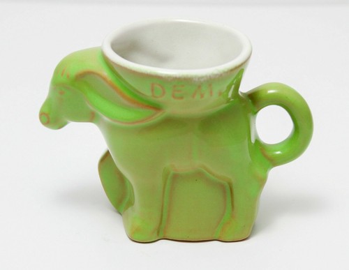 1981 Frankoma Democratic (DEM) Donkey Political Mug. Celery - Picture 3 of 6