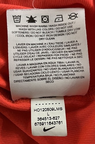 Nike Dri-Fit Legend Tee Crew Neck Women’s Orange/red Size Large - Picture 10 of 10