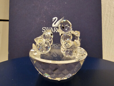 SWAROVSKI KRISTALL GEFIEDERTE FREUNDE ''VOGELNEST'' OHNE BOX 