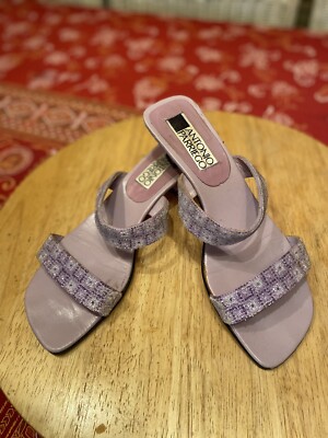 ANTONIO PARRIEGO Sandalen Gr. 37 Flieder Ecco Leder Edel!!!