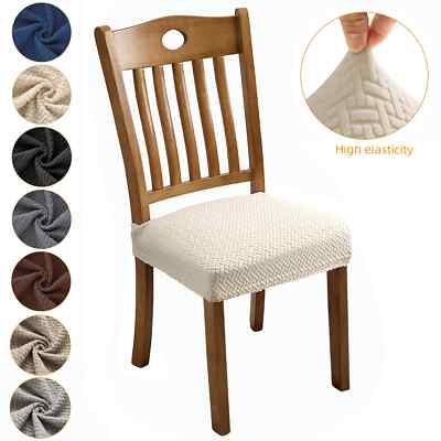Stretch Chair Seat Covers for Dining Room Removable Chair Seat