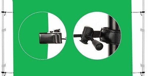 6x9ft - 1.8x2.8mts Green Screen Backdrop with Clips and Spring Clamps Clips - Picture 3 of 6