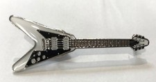GIBSON FLYING V GUITAR ENAMEL PIN BADGE LOVELY GIFT FOR MUSIC LOVERS (PB63)  