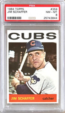 1964 TOPPS #359 JIMMIE SCHAFFER PSA 8 NM-MT CUBS
