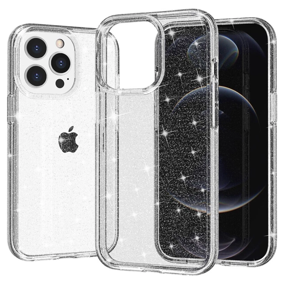 Coque pour iPhone 16 Pro/ 16 Pro Max/16 Plus - Coque à Paillettes Transparent - Photo 3/4