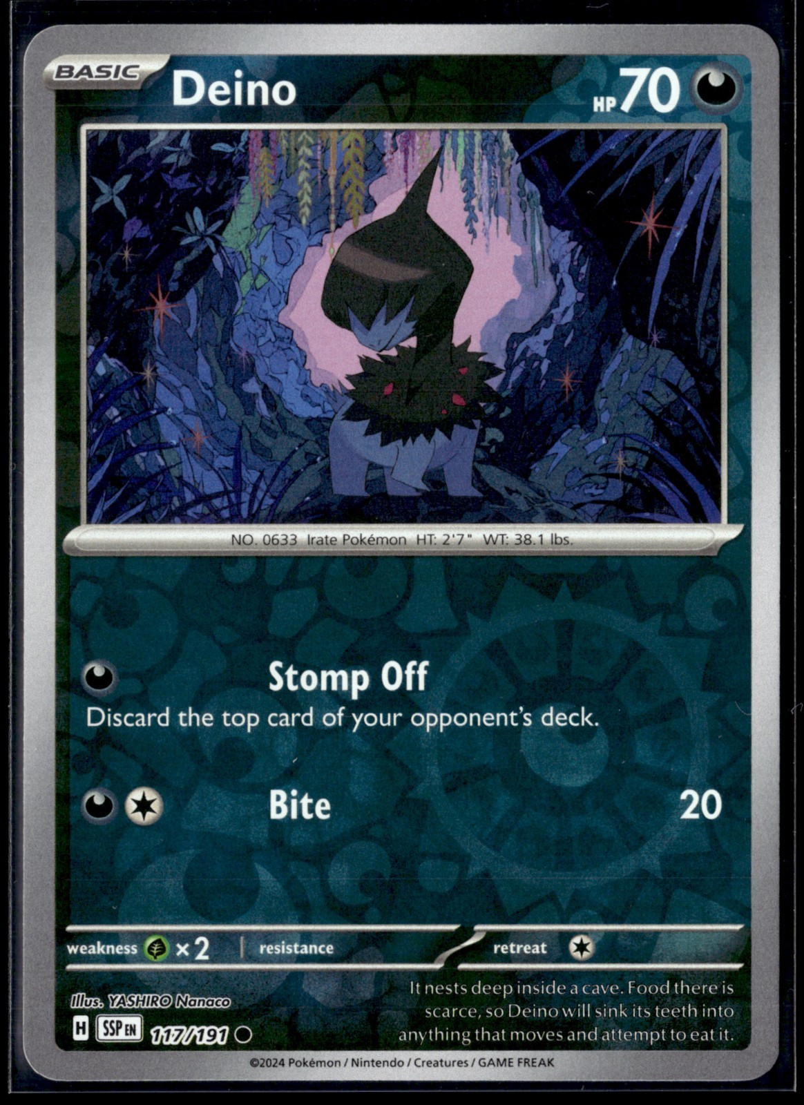 Pokémon TCG | Surging Sparks | Scarlet & Violet | Deino | 117/191 | LP