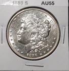 1888-S  Morgan Dollar - AU Lightly Cleaned