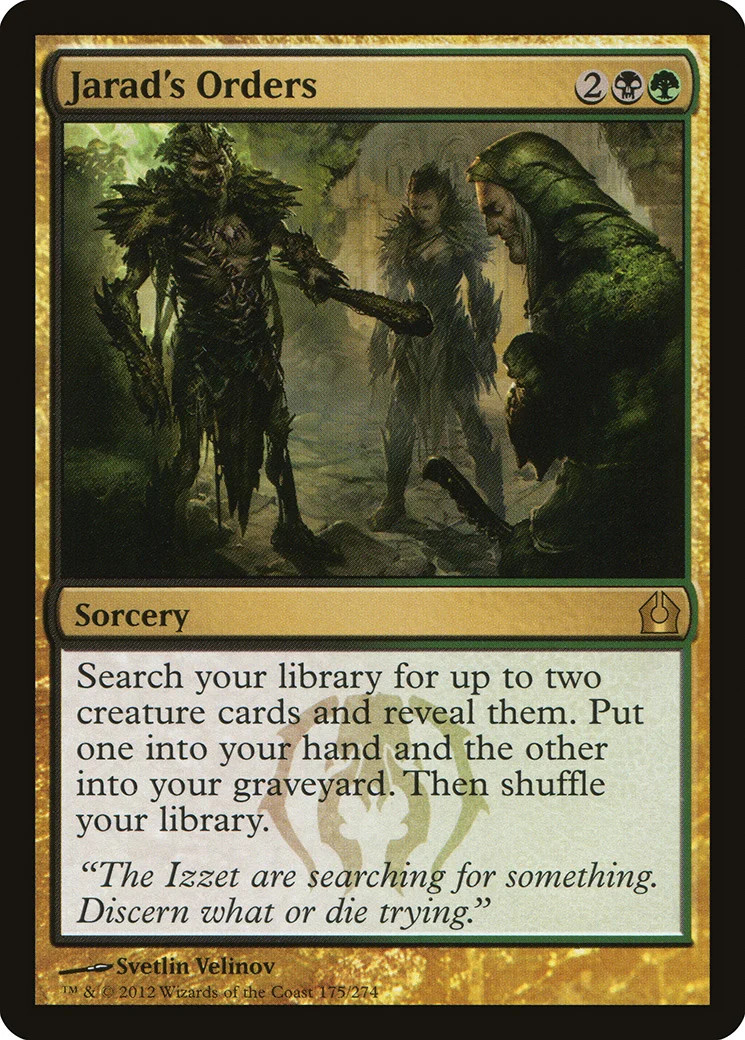 Jarad's Orders Return to Ravnica NM Black Green Rare MAGIC MTG