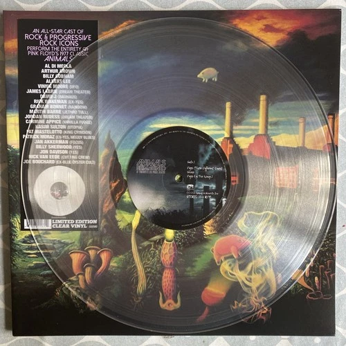 PINK FLOYD's ANIMALS REIMAGINED - 1ST PRESS *CLEAR VINYL* LP VARIOUS ARTISTS