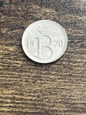 1970 Belgium 25 Twenty Five Centimes Beautiful Actual Coin TC1587*