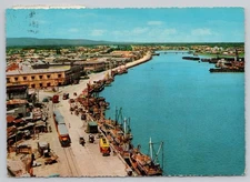 Continental Postcard Phillipines Ilailo City Harbor Aerial View