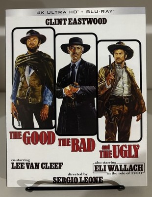 The Good The Bad And The Ugly (4K UHD + Blu-ray) With RARE Slipcover Kino Lorber