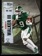 2022 Skybox Metal Universe Champions Kenneth Walker III HOLO FOIL Football #58