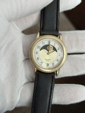 Raro orologio vintage Seiko Avenue 6F34-6000 uomo elegante fasi lunari JDM anni '80