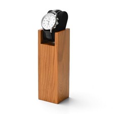 Wooden Watch Display Stand 9.25" H Black 9.25"H