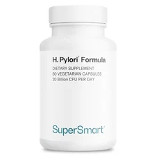 Supersmart H. Pylori Formula – 20B CFU Pylopass Probiotic, 60 Veg Caps