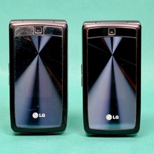 LG KF300 Mobile Phone Orange Locked Pair Vintage Retro Black Working Y2k Era