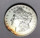 1879-P AU/UNC MORGAN SILVER DOLLAR 90% $1 COIN US SLIGHT TONING