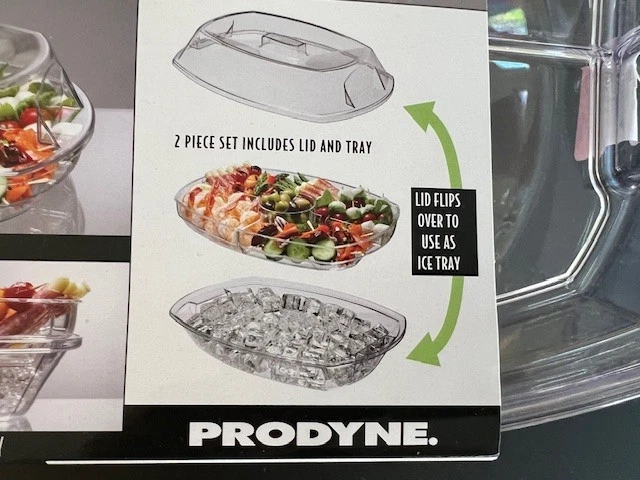 New Prodyne Flip-LidAppetizers On Ice Clear Thanksgiving Party Football (shv23) - Image 4 of 4