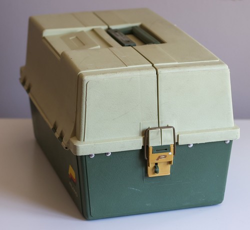 Plano 8606 Tackle Box 2 Sided 6 Trays Accordion Locking Fishing Storage Vintage - Picture 7 of 13