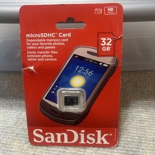 Brand New SanDisk 32GB Class 4 microSDHC Memory Card SDSDQ-032G-A46 