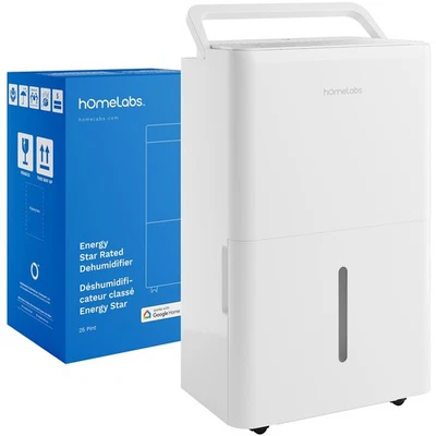 SCOTTSDALE WHOLESALERS hOmelabs 25 Pint Wi-Fi Dehumidifier for up to 3,500 Sq Ft Rooms (MAX 64 Pint)