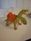 Vintage Motu He-man 2Headed Dragon with Armor and Skeletor Figure Complete