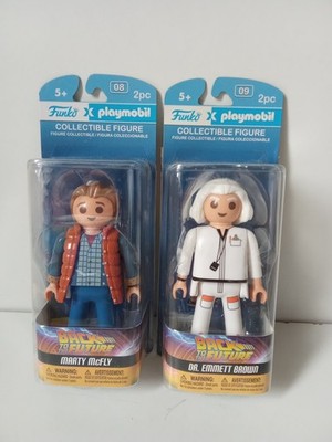 2 Playmobil X Funko Back to the Future Figuren - Marty Mc Fly & Dr Brown