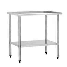 Stainless Steel Work Table 24 x 36 Inch with Adjustable Undershelf, Heavy-Dut...