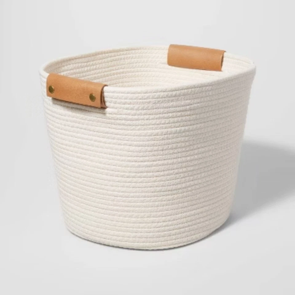 13" Decorative Coiled Rope Basket - Brightroom™ - Image 2 of 4