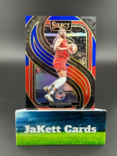 2025 Panini Select WNBA - Aliyah Boston #145 Red Blue Prizm /399 - Indiana Fever