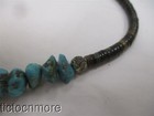 VINTAGE NAVAJO INDIAN STACKED BROWN SHELL HEISHE TURQUOISE FETISH NECKLACE — photo 7