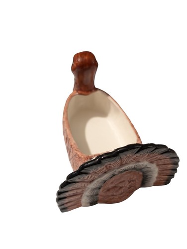 Vintage Benchmark Turkey Florist Planter Vase Centerpiece Ceramic Thanksgiving - Picture 9 of 16