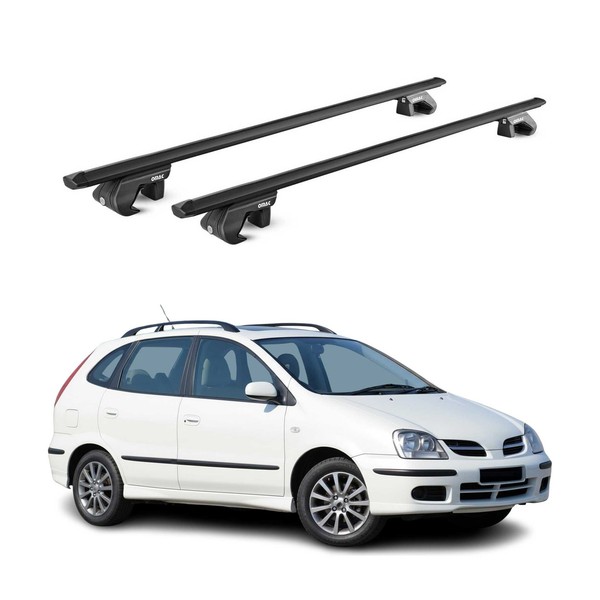 DachträGer FüR Nissan Almera Kombi 2000-2006 5 TüR 90Kg Alu Schwarz 2X Abe-image
