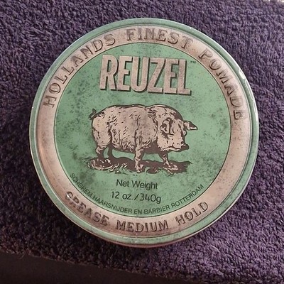 XL Reuzel Pomade Grün Medium Hold Ölbasiert 340ml. 100ml=11,75E