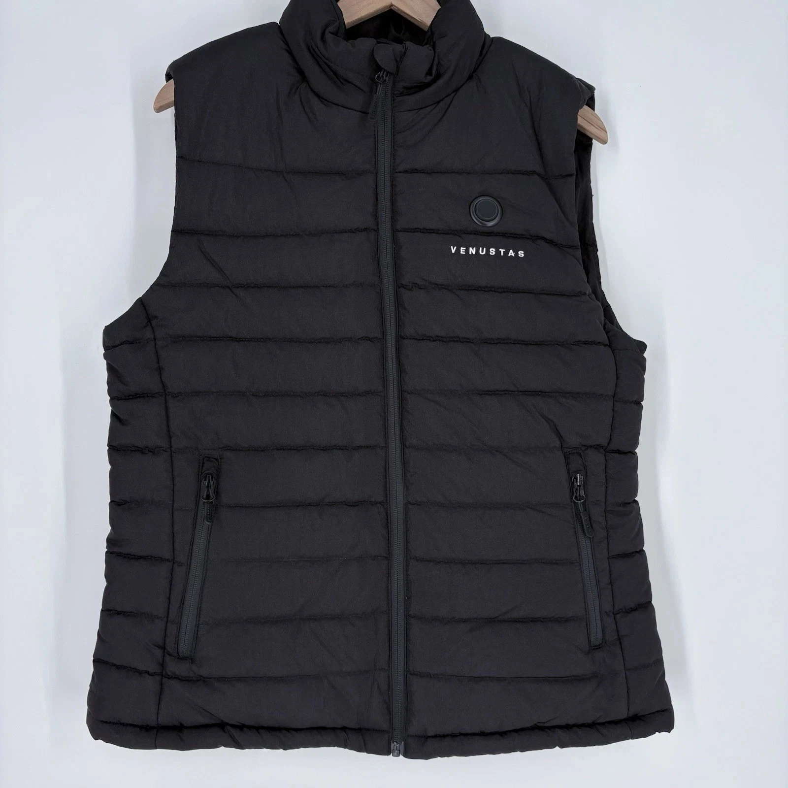 Venustas Men’s Black Heated Vest Mens Size Large with Battery Pack
