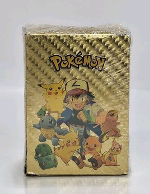 ultra rare 55 pcs gold pokemon cards pack Gold Foil Rare Silver Pokmon TCG Cards 55 Pcs/Box GX Vmax Card Pack