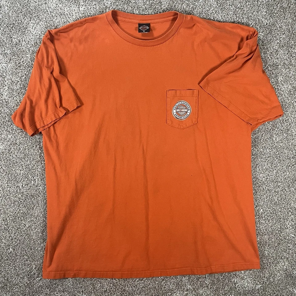 Camiseta Camisa De Colección Y2K Harley Davidson Naranja Gráfico Hale’s Mansfield Prison ¡5X! Foto 2 de 4