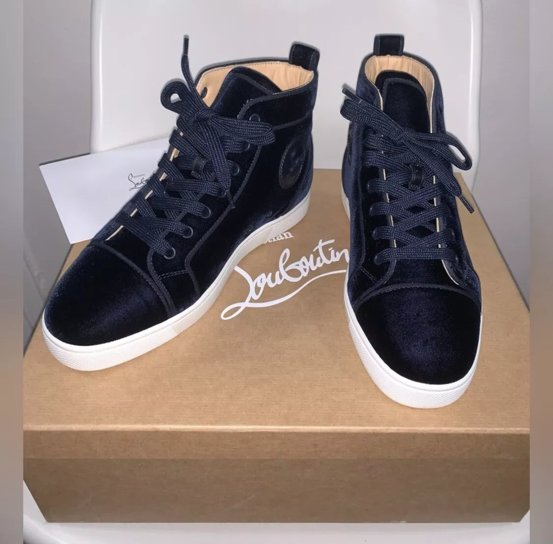 Christian Louboutin Black Louis Orlato Sneakers