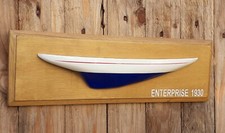 Mezzo Scafo ENTERPRISE 1930 Barca a Vela America's Cup 37,5 x 12  Stile Nautico