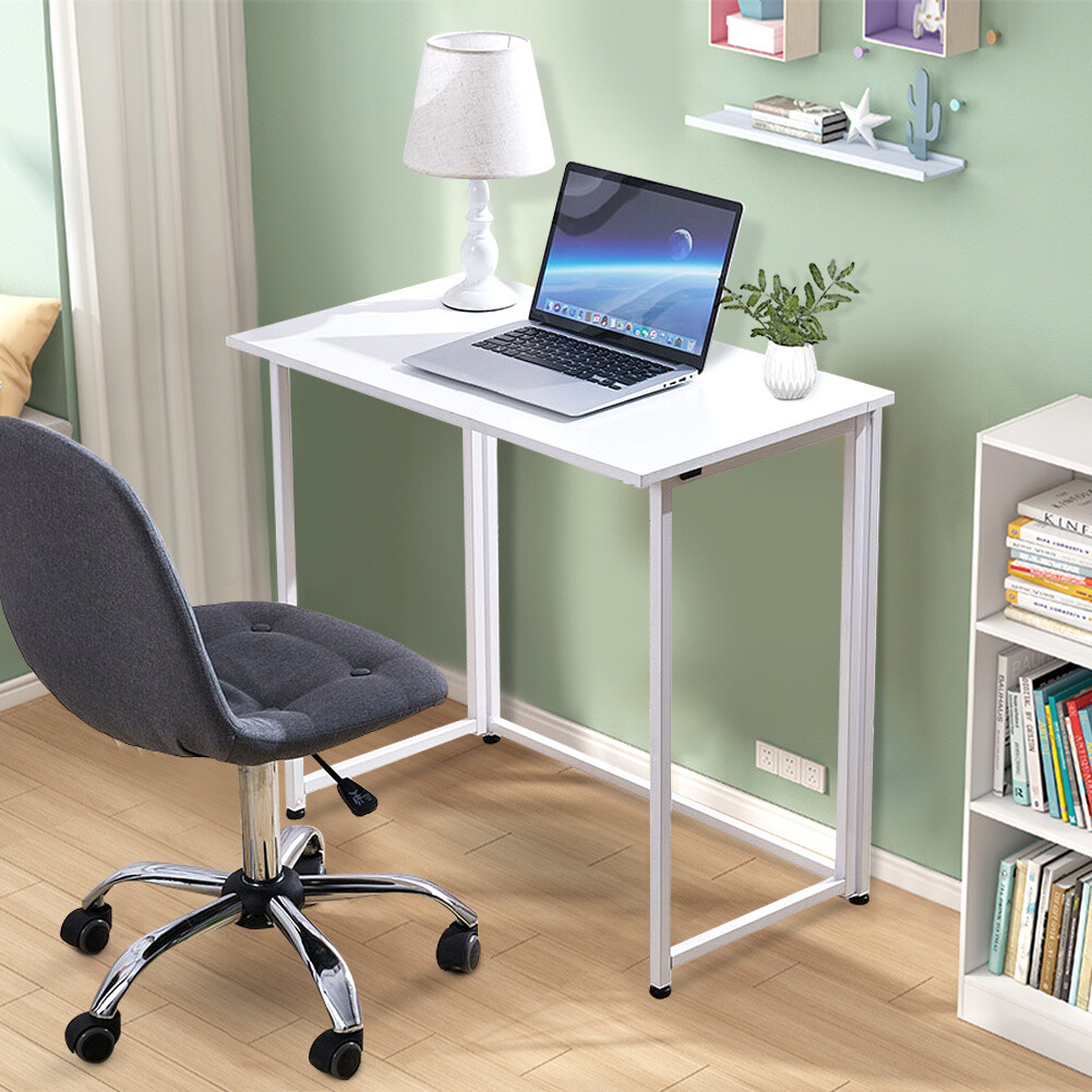 Collapsible Folding Computer Desk Side Dressing Table Writing Gaming ...