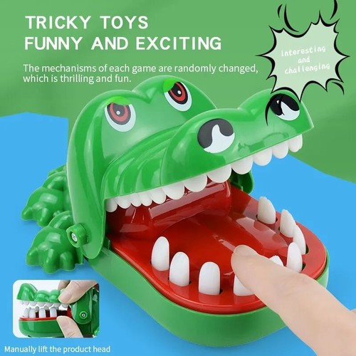 Crocodile Teeth Toys For Kids Alligator Biting Finger Dentist Games Funny Party - Picture 1 of 12