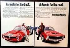 Amc Javelin Original 1970 Vintage Two Page Print Ad