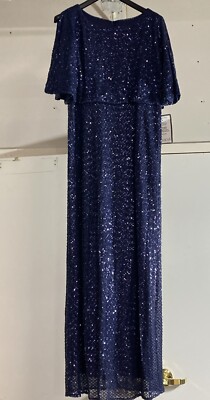 Alex Evenings Womens Plus 14W Sequined Rosette Formal Dress Navy New With Tags | eBay Alex Evenings Womens Plus 14W Sequined Rosette Formal Dress Navy New With Tags | eBay