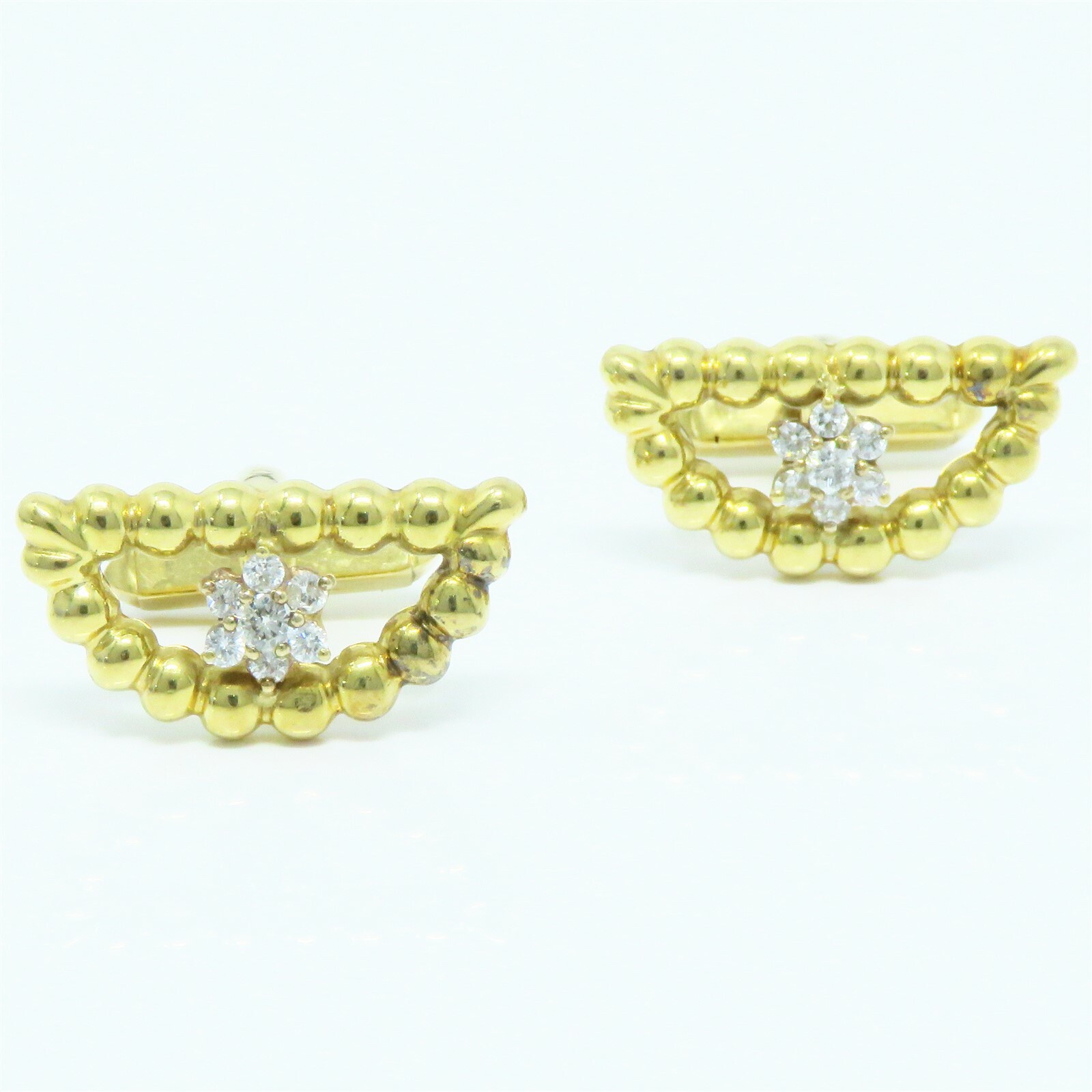 NYJEWEL Kurt Wayne 18K Yellow Gold Diamond Cuffli… - image 1