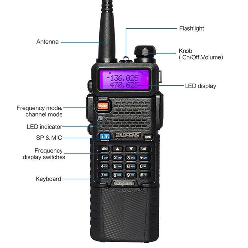 1/2/4Set WALKIE TALKIE BAND HANDHELD EARPHONES TWO WAY RADIO 400-470MHz 3800MAH - Picture 9 of 21