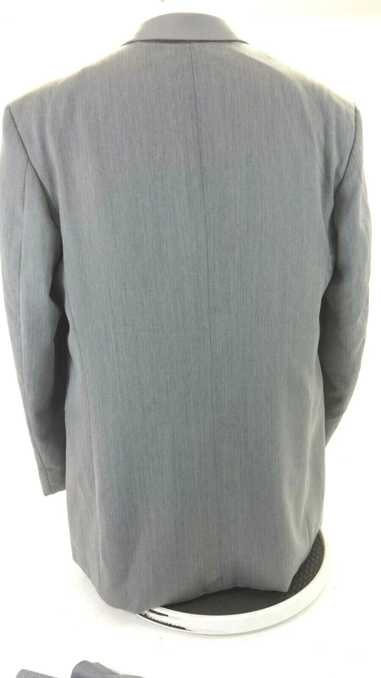 TRAJE ESMOQUIN PERRY ELLIS NOCHE HOMBRE GRIS LANA 46L 43-44 X 33 PANTALONES Foto 4 de 4