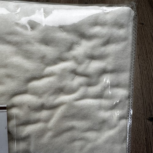 Pottery Barn Washed Velvet Handcrafted Quilted Standard Sham Ivory New In Pack - Picture 4 of 9